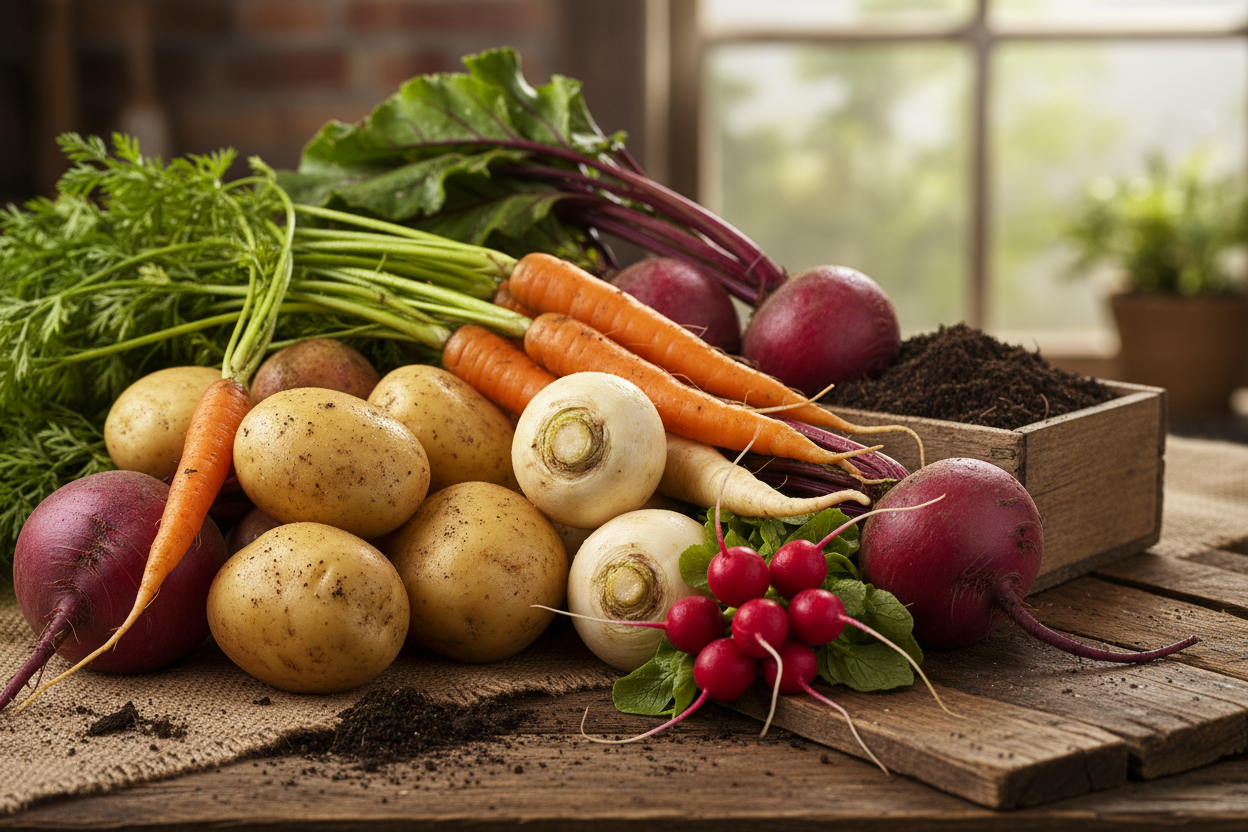 Potatoes Carrots & Root Vegetables