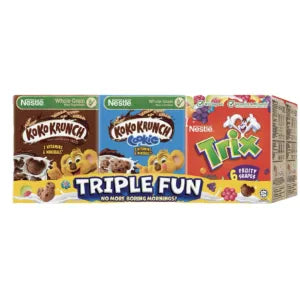 Nestle Cereal - Triple Fun Pack grocery product available in Singapore from Shah Fresh Frozen