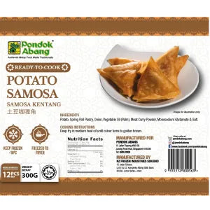Pondok Abang, Potato Samosa (Samosa Kentang) grocery product available in Singapore from Shah Fresh Frozen