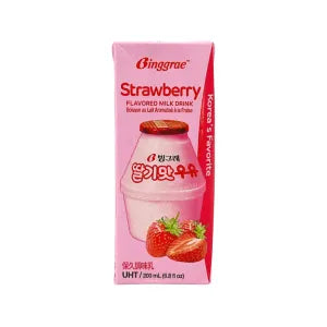 Binggrae Starwberry Milk 200ml grocery product available in Singapore from Shah Fresh Frozen