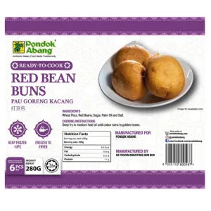 Pondok Abang, Pau Goreng Kacang (Red Bean Bun) grocery product available in Singapore from Shah Fresh Frozen