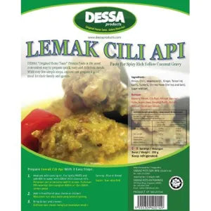 Dessa Lemak Cili Api Paste grocery product available in Singapore from Shah Fresh Frozen