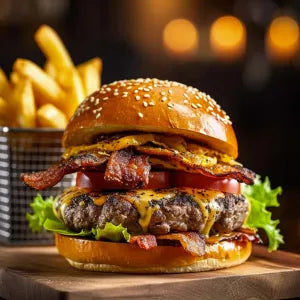 Farmpride Beef Burger Black pep per & Onion grocery product available in Singapore from Shah Fresh Frozen