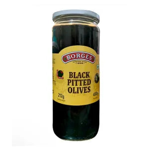 Borges Black Pitted Olives grocery product available in Singapore from Shah Fresh Frozen