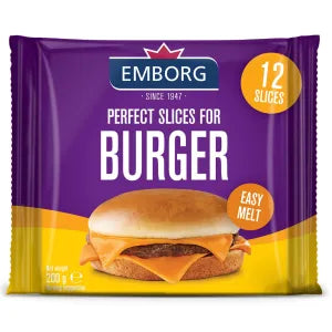 Emborg  perfect Burger Cheese Slices grocery product available in Singapore from Shah Fresh Frozen