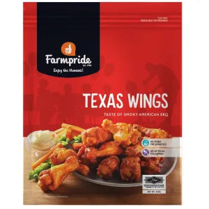 Farmpride Texas Wings Smoky American BBQ grocery product available in Singapore from Shah Fresh Frozen