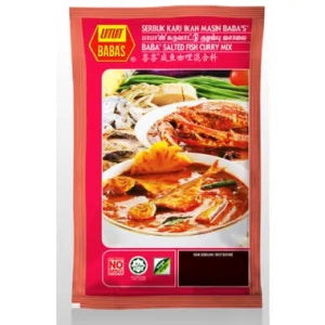 Baba SALTED Fish Curry Powder grocery product available in Singapore from Shah Fresh Frozen