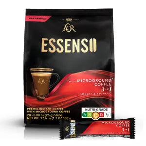 Essenso Instant Microground Coffee 3 in 1 grocery product available in Singapore from Shah Fresh Frozen