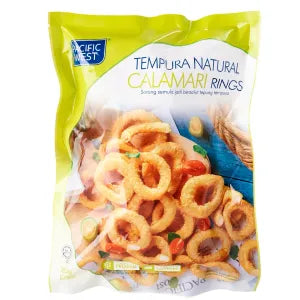 Pacific West Tempura Natural Calamari Rings grocery product available in Singapore from Shah Fresh Frozen