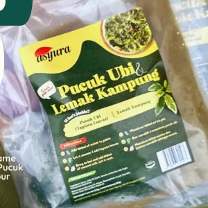 Asyura PUCUK UBI LEMAK KAMPUNG grocery product available in Singapore from Shah Fresh Frozen