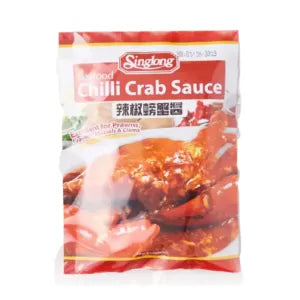 Singlong Chilli Crab Sauce Packet grocery product available in Singapore from Shah Fresh Frozen