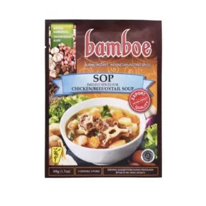 Bamboe - SOP Chicken + Beef + Oxtail grocery product available in Singapore from Shah Fresh Frozen