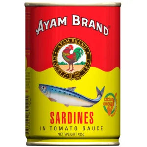 Ayam Brand - Sardines in Tomato Sauce grocery product available in Singapore from Shah Fresh Frozen