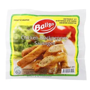Ballgus Black Pep per Sausage grocery product available in Singapore from Shah Fresh Frozen