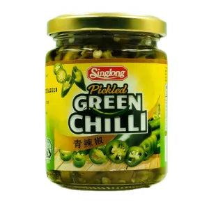 Singlong Pickled Green Chilli, Cili Jeruk grocery product available in Singapore from Shah Fresh Frozen