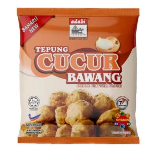 Tepung Cucur Bawang Onion - Brown grocery product available in Singapore from Shah Fresh Frozen
