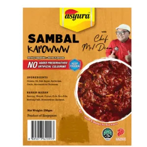 Asyura Sambal Kapowww grocery product available in Singapore from Shah Fresh Frozen