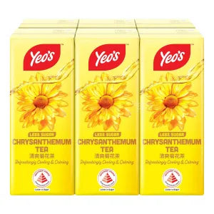 Yeo's Chrysanthemum Tea 6 X 250ml grocery product available in Singapore from Shah Fresh Frozen