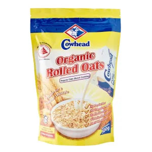 Cowhead Organic Rolled Oats - Quick Cooking grocery product available in Singapore from Shah Fresh Frozen