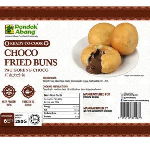 Pondok Abang, Choco Fried Buns (Pau Goreng Choco) grocery product available in Singapore from Shah Fresh Frozen