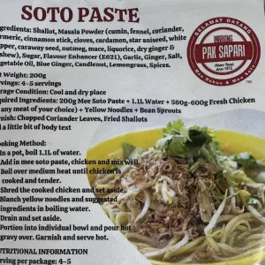 Pak Sapari Mee Soto Paste grocery product available in Singapore from Shah Fresh Frozen