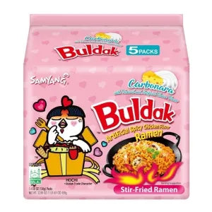 Samyang Carbonara Ramen(Pink) grocery product available in Singapore from Shah Fresh Frozen