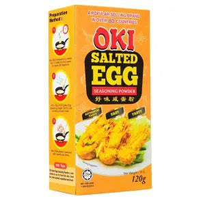Oki Salted Egg Seasoning Powder grocery product available in Singapore from Shah Fresh Frozen