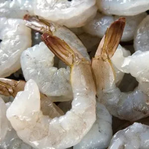 Peeled White Shrimp Tail On - Frozen  Blue  | Fresh Seafood Singapore